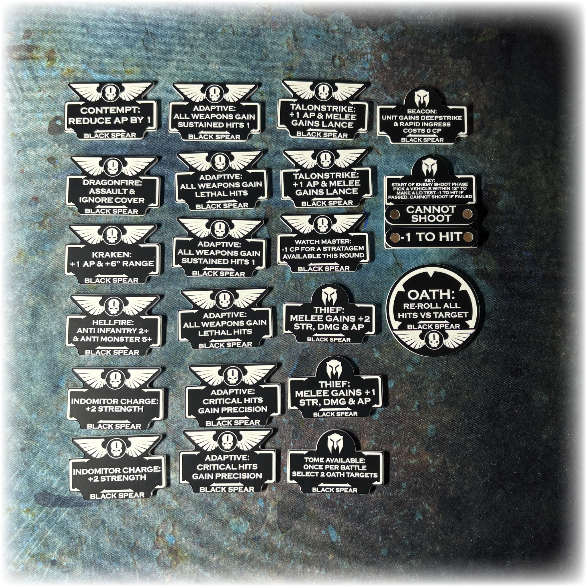 Battle Brothers - Xeno Hunters-  10th Edition 40k Token Set