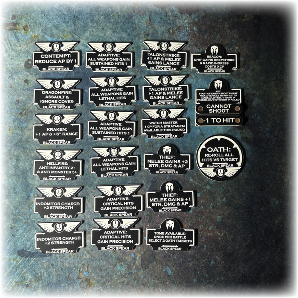 Battle Brothers - Xeno Hunters-  10th Edition 40k Token Set