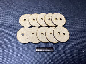 32mm MDF Magnetised Bases - Pack of 10