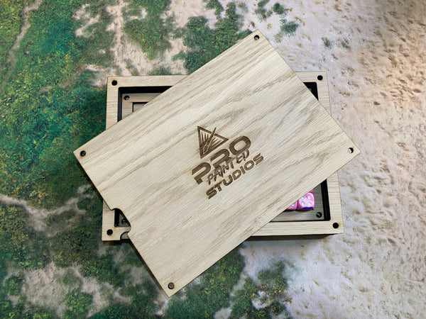 Travel Dice Tray and Storage box - Magnetised MDF