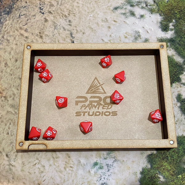 Superhero Crisis Dice Tray and Storage box - Magnetised MDF